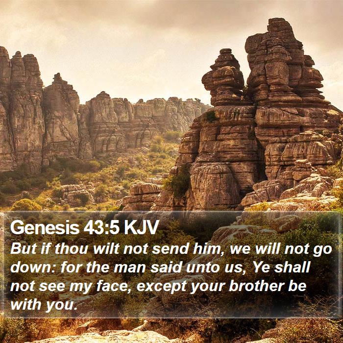 Genesis 43:5 KJV Bible Study