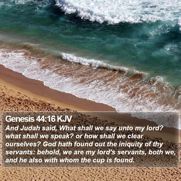 Genesis 44:16 KJV Bible Study