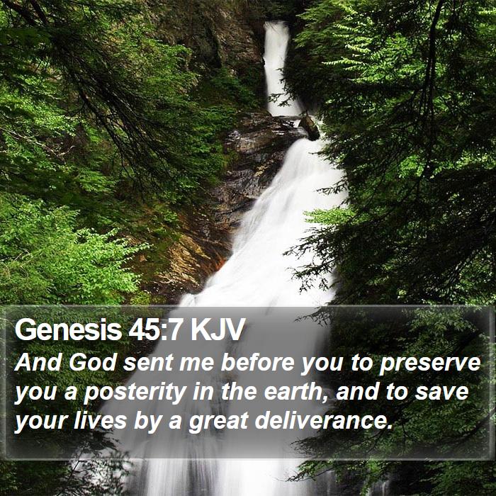 Genesis 45:7 KJV Bible Study