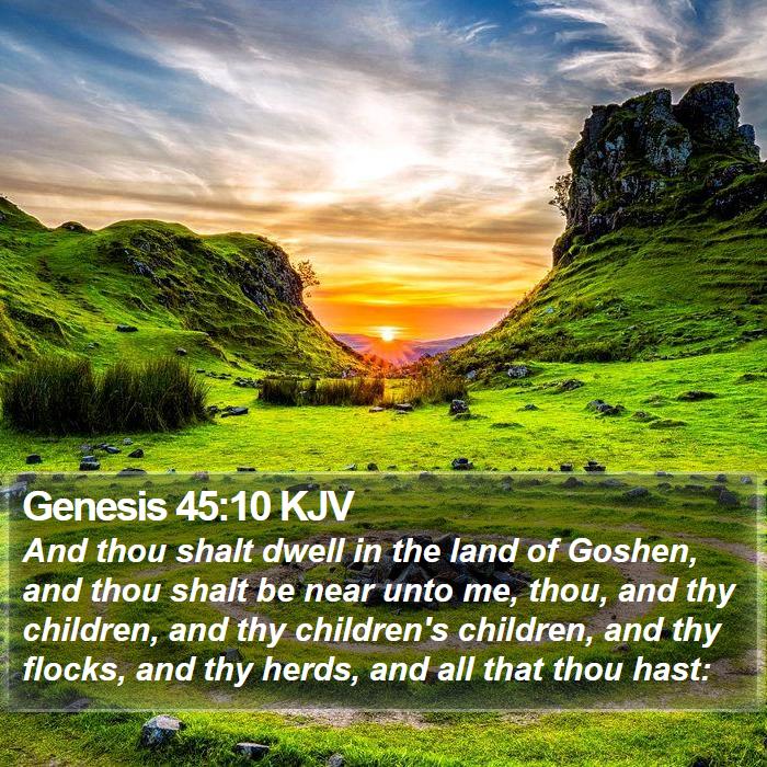 Genesis 45:10 KJV Bible Study