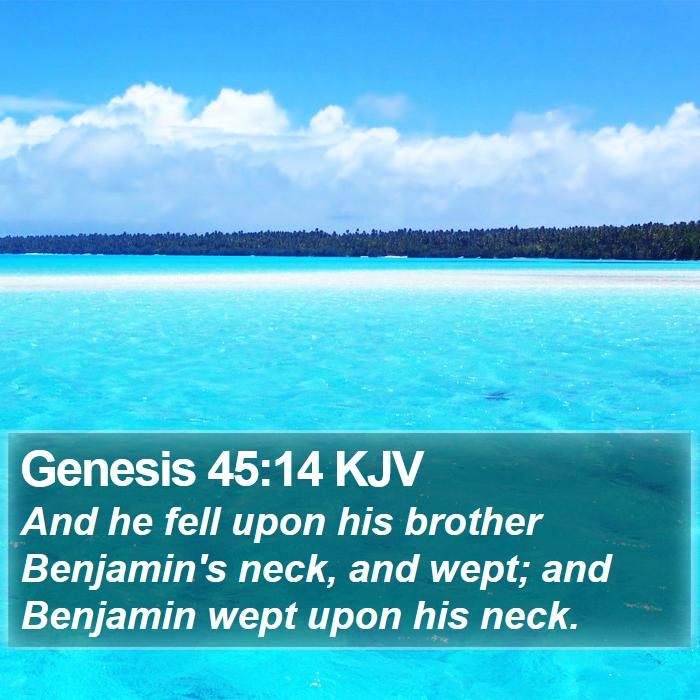 Genesis 45:14 KJV Bible Study