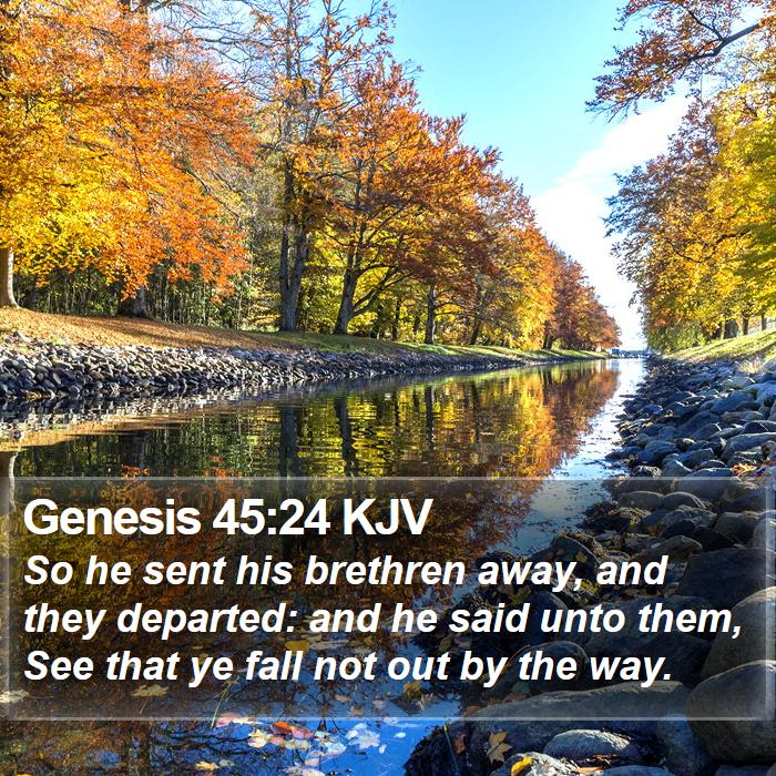 Genesis 45:24 KJV Bible Study