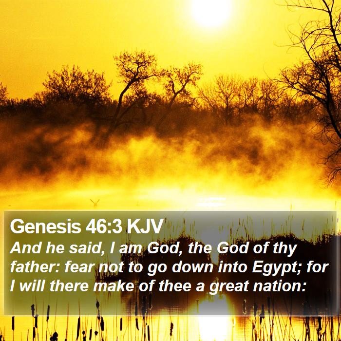 Genesis 46:3 KJV Bible Study