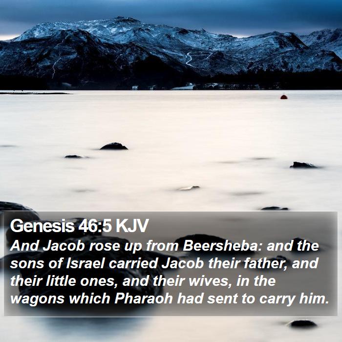 Genesis 46:5 KJV Bible Study