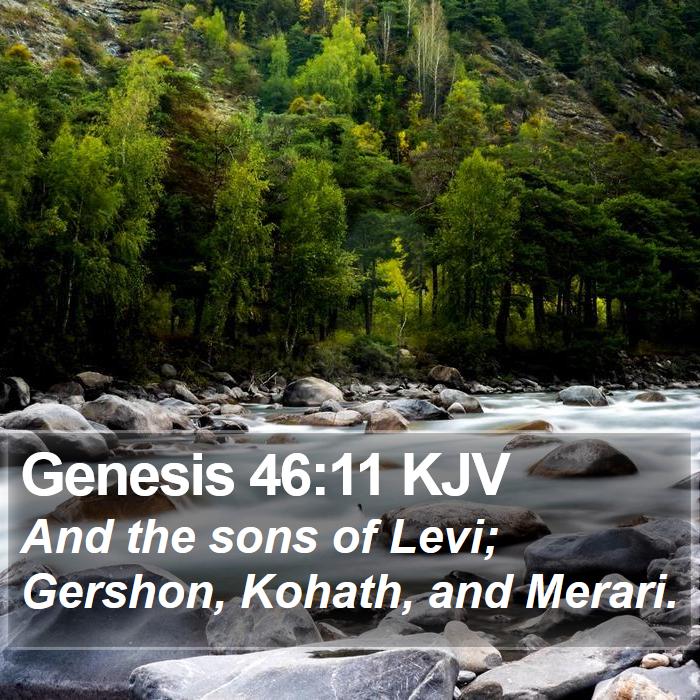 Genesis 46:11 KJV Bible Study