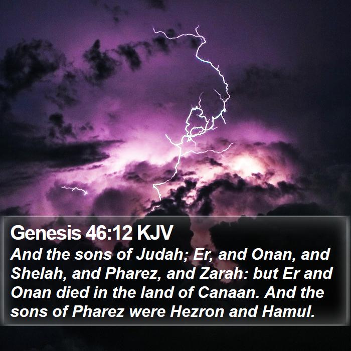 Genesis 46:12 KJV Bible Study