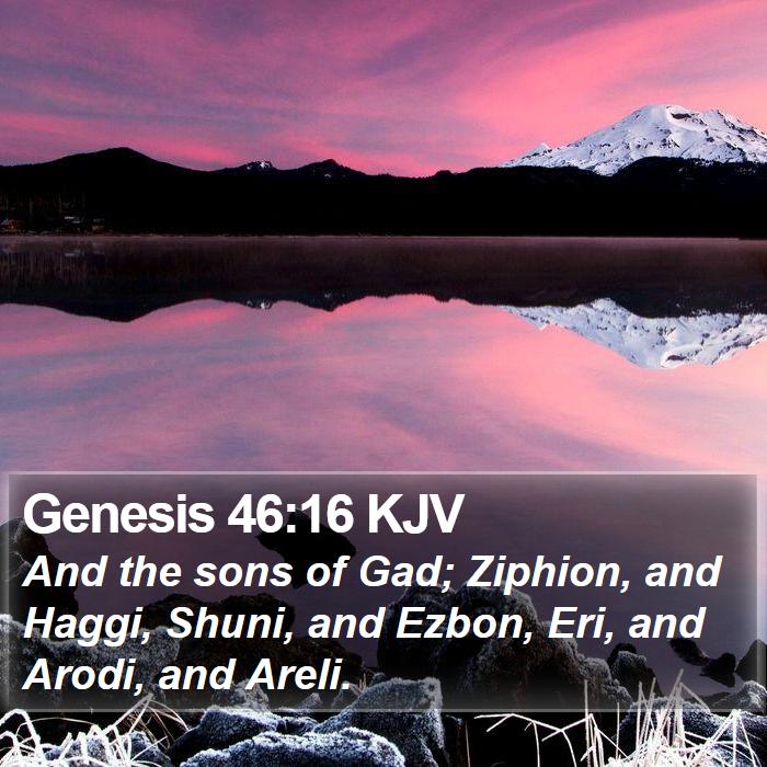 Genesis 46:16 KJV Bible Study