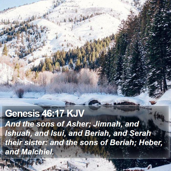 Genesis 46:17 KJV Bible Study