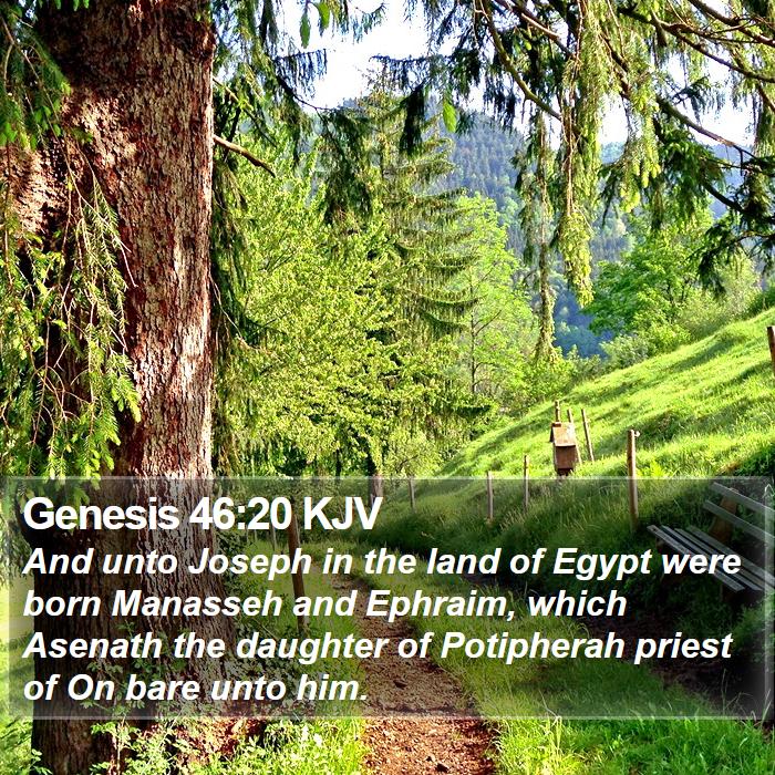 Genesis 46:20 KJV Bible Study