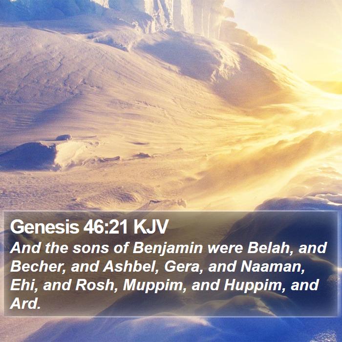 Genesis 46:21 KJV Bible Study