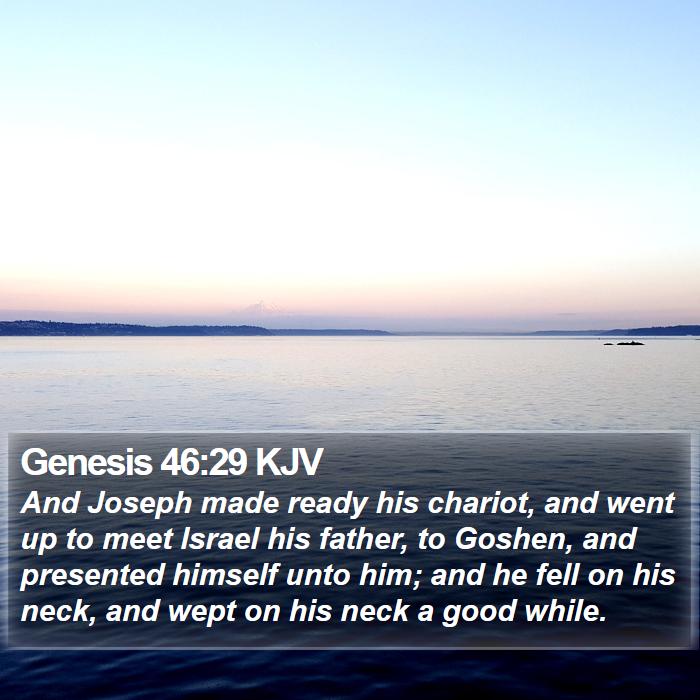 Genesis 46:29 KJV Bible Study