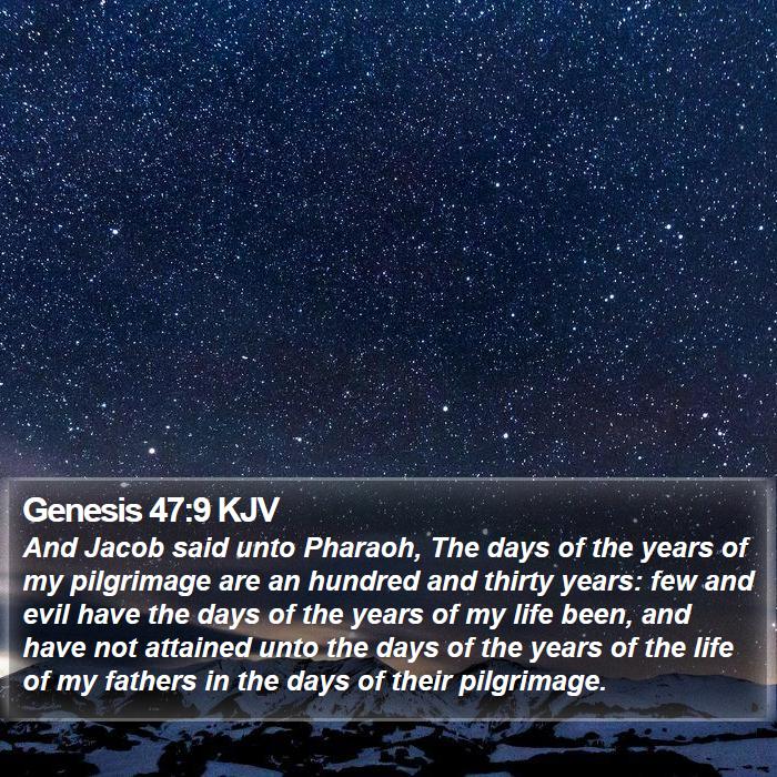 Genesis 47:9 KJV Bible Study