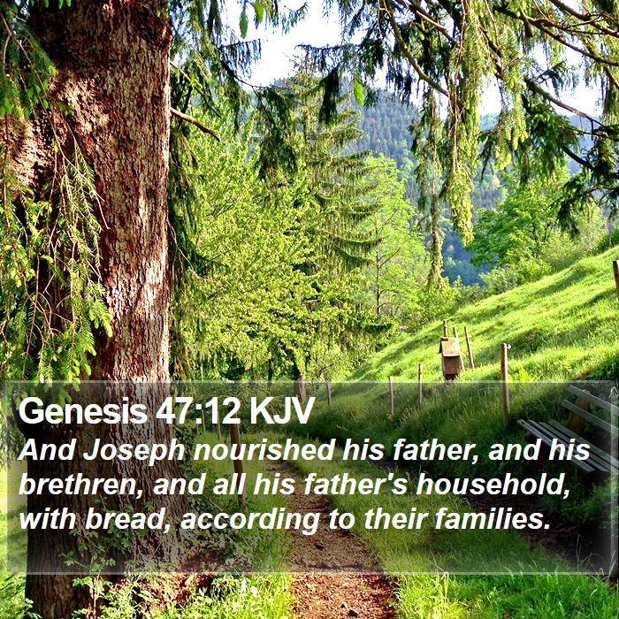 Genesis 47:12 KJV Bible Study