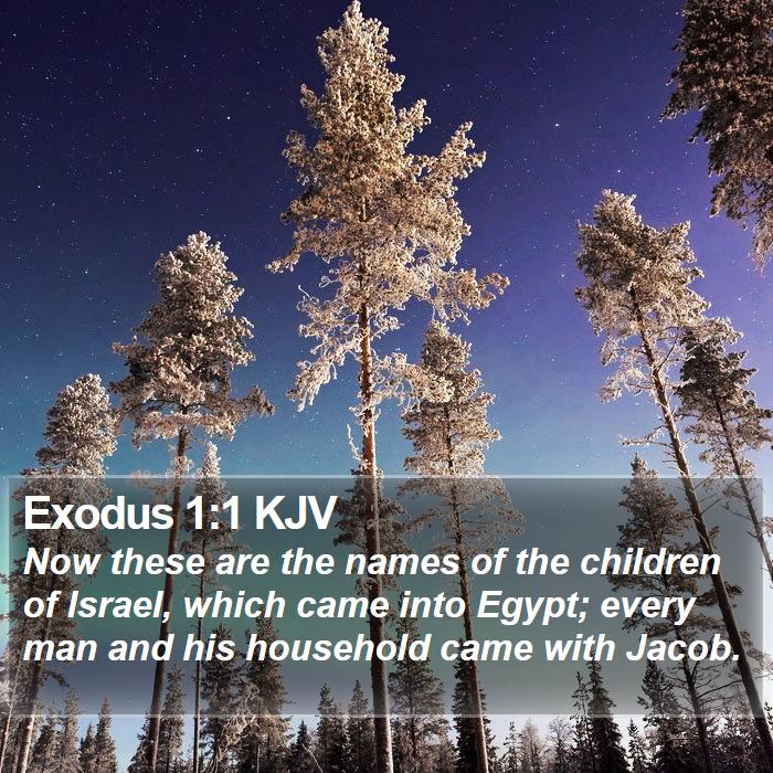 Exodus 1:1 KJV Bible Study