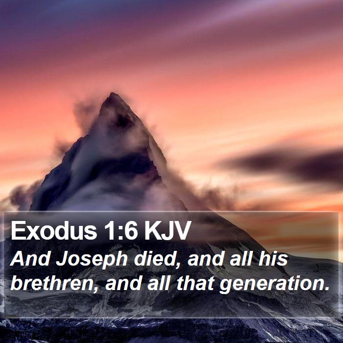 Exodus 1:6 KJV Bible Study