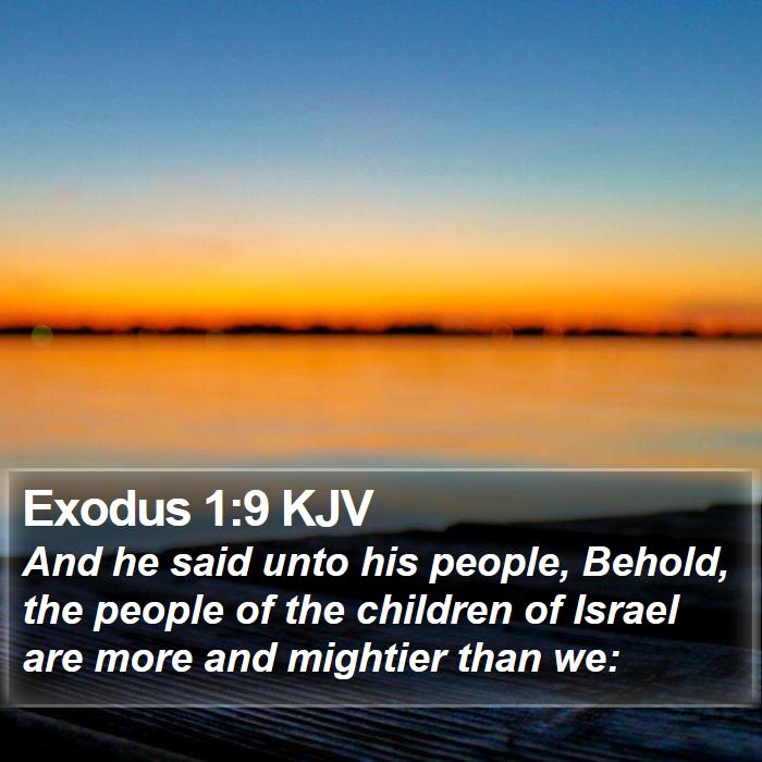 Exodus 1:9 KJV Bible Study