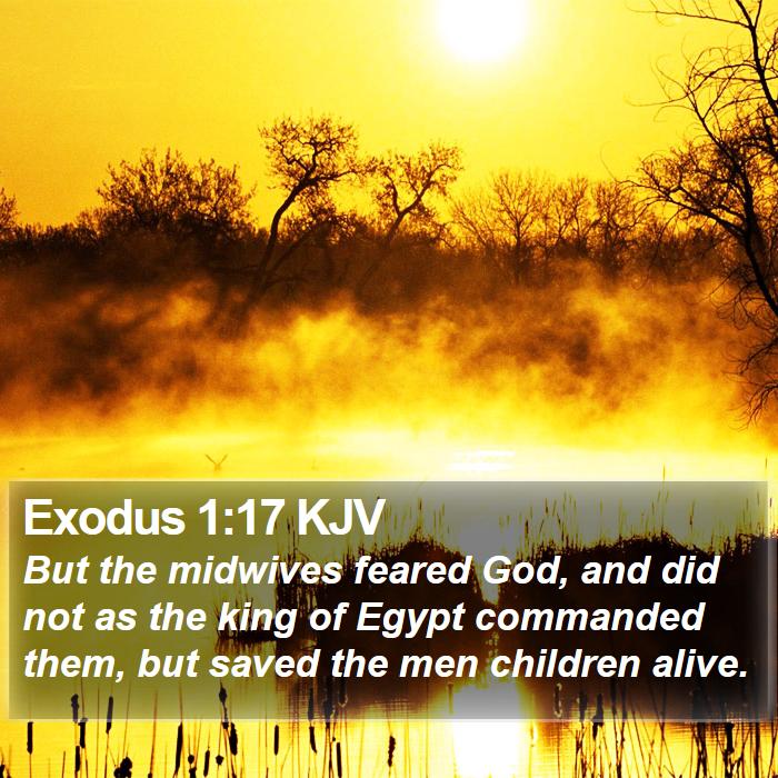 Exodus 1:17 KJV Bible Study