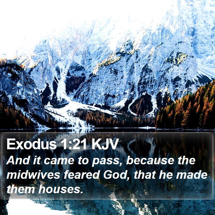 Exodus 1:21 KJV Bible Study