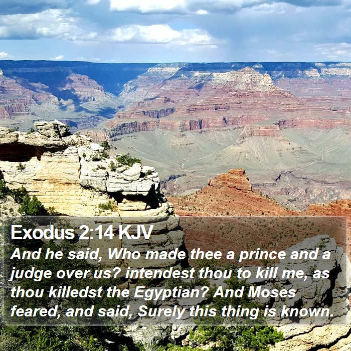 Exodus 2:14 KJV Bible Study