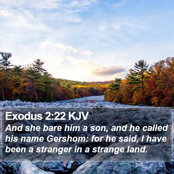 Exodus 2:22 KJV Bible Study