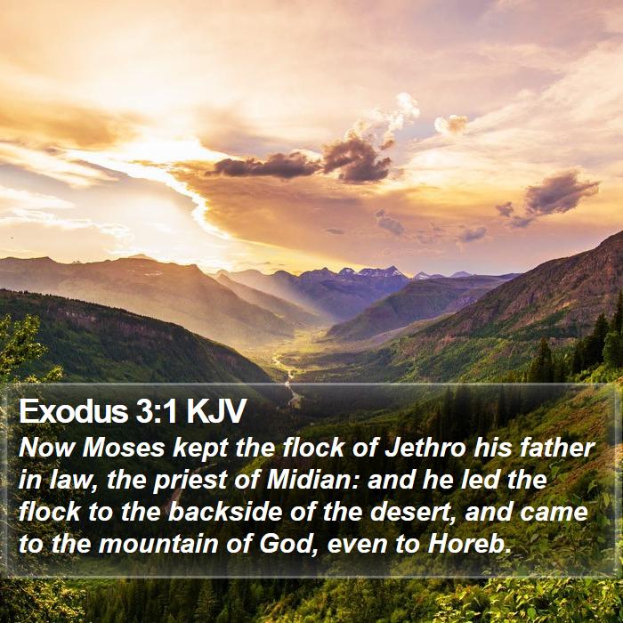 Exodus 3:1 KJV Bible Study