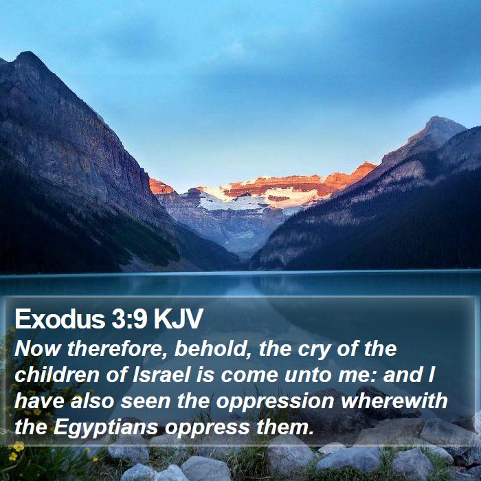 Exodus 3:9 KJV Bible Study