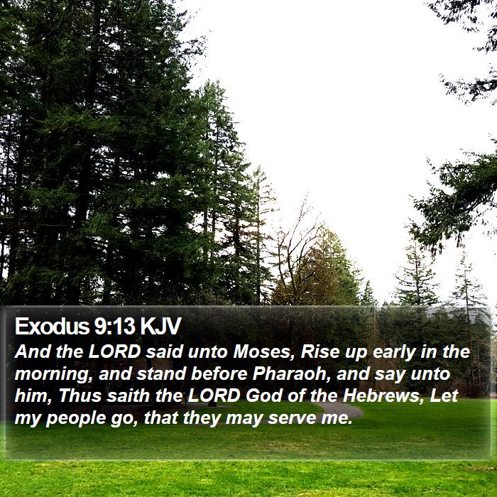 Exodus 9:13 KJV Bible Study