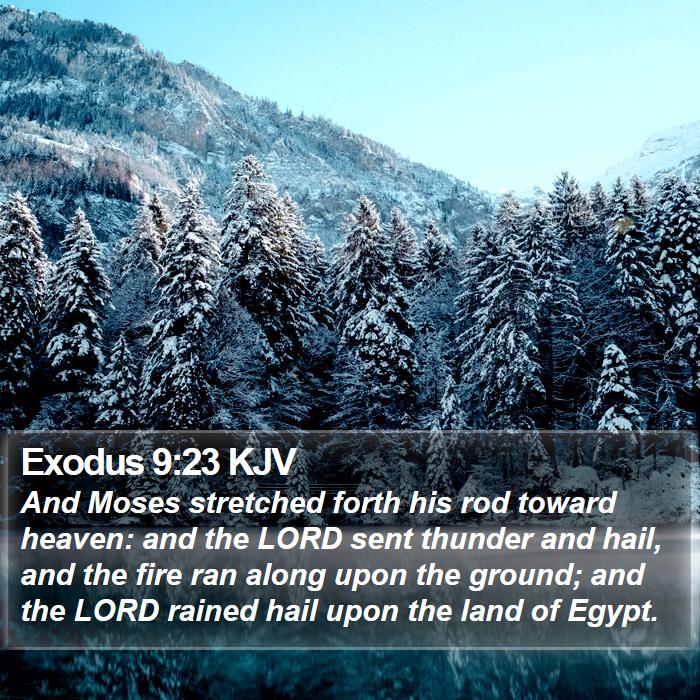 Exodus 9:23 KJV Bible Study