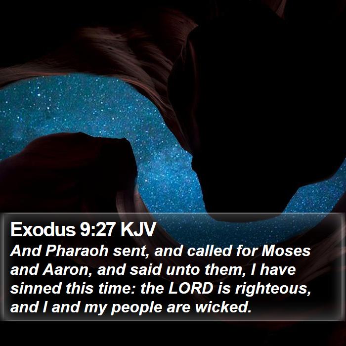 Exodus 9:27 KJV Bible Study