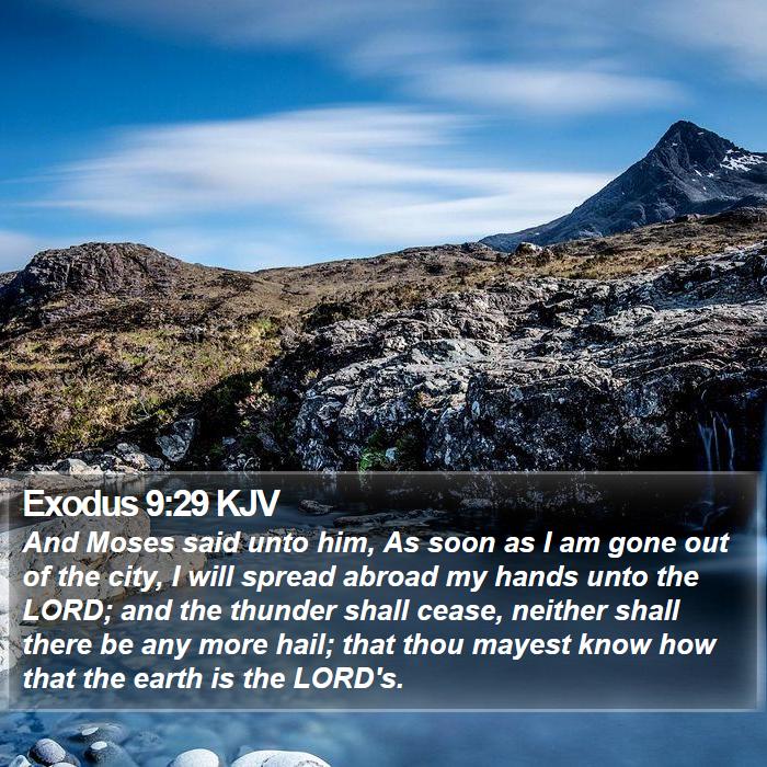 Exodus 9:29 KJV Bible Study