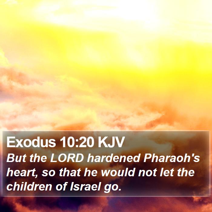 Exodus 10:20 KJV Bible Study