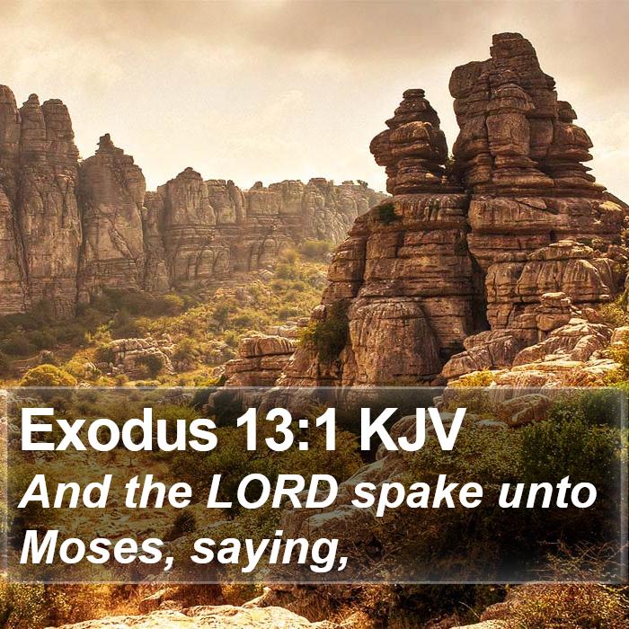 Exodus 13:1 KJV Bible Study