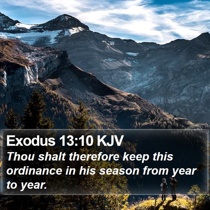 Exodus 13:10 KJV Bible Study