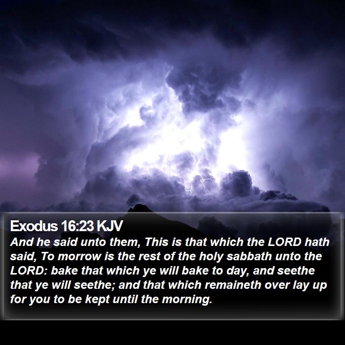 Exodus 16:23 KJV Bible Study