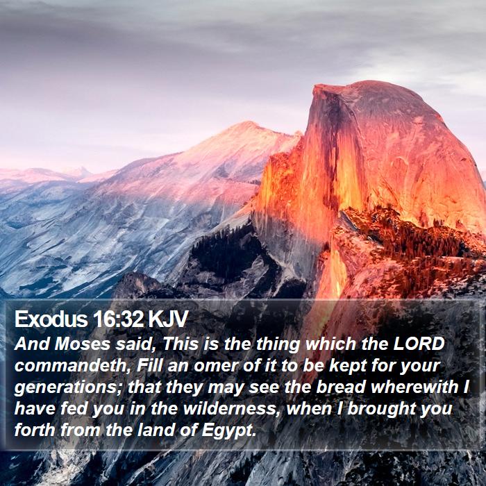 Exodus 16:32 KJV Bible Study