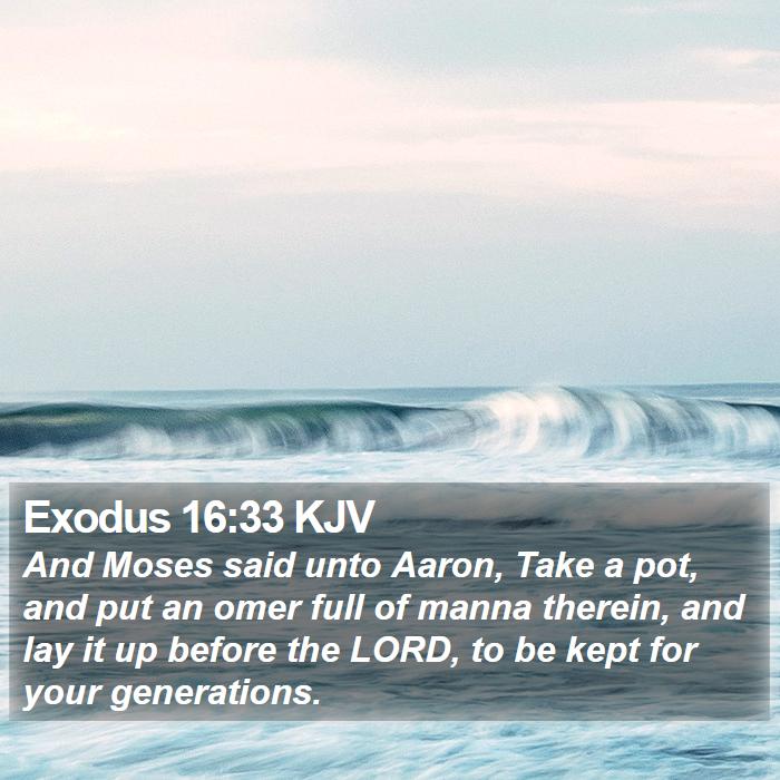 Exodus 16:33 KJV Bible Study