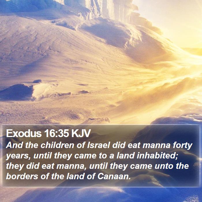 Exodus 16:35 KJV Bible Study