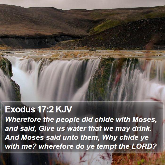 Exodus 17:2 KJV Bible Study