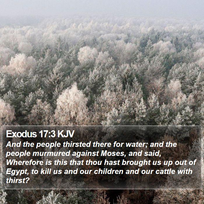 Exodus 17:3 KJV Bible Study