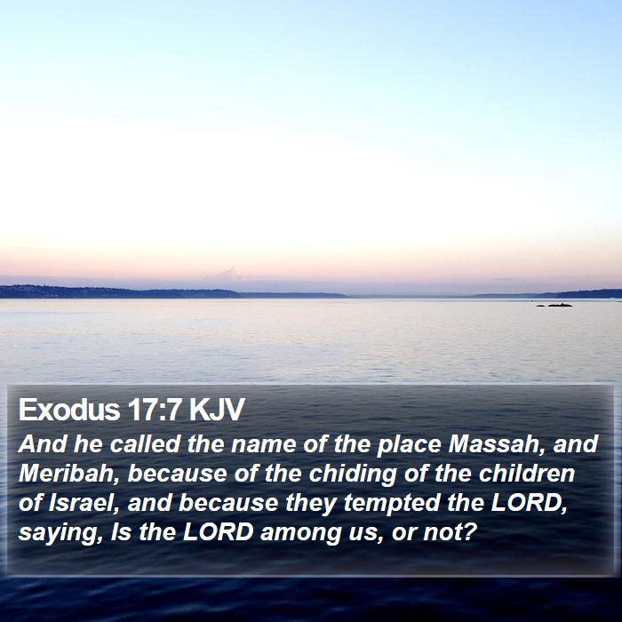 Exodus 17:7 KJV Bible Study