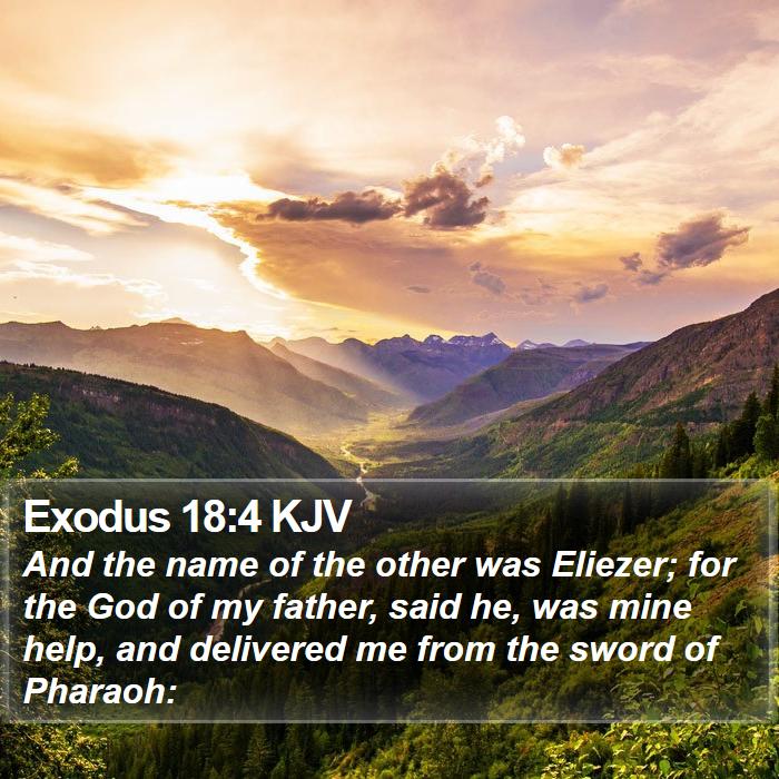 Exodus 18:4 KJV Bible Study