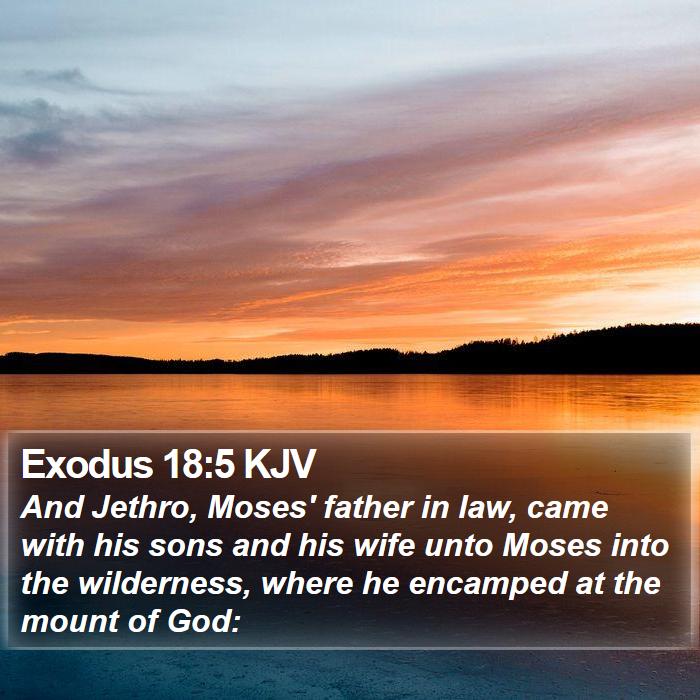 Exodus 18:5 KJV Bible Study