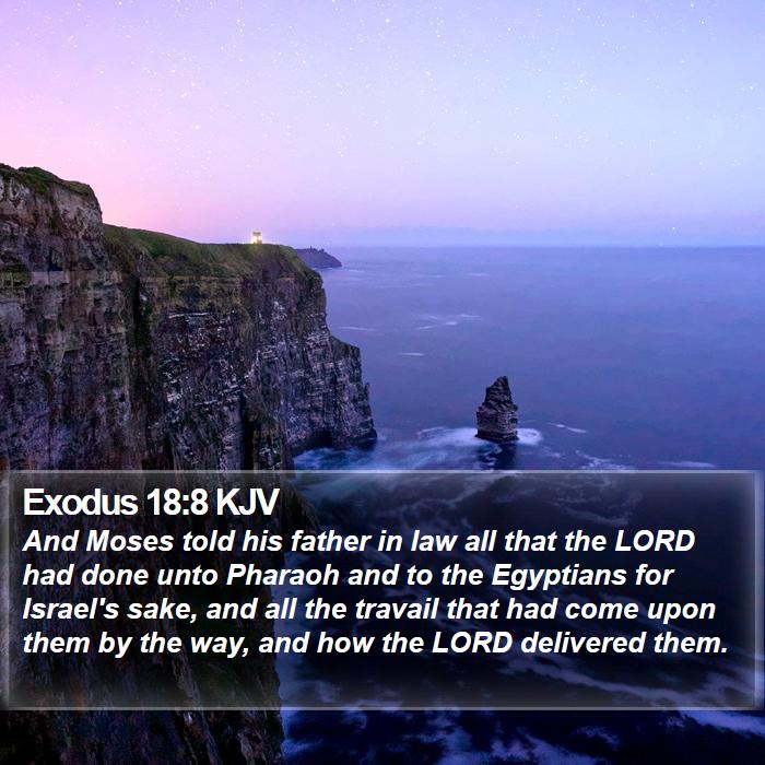 Exodus 18:8 KJV Bible Study