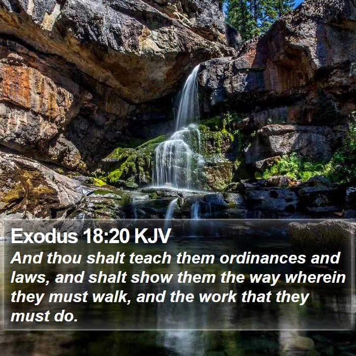 Exodus 18:20 KJV Bible Study