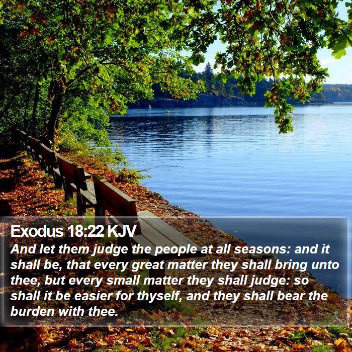 Exodus 18:22 KJV Bible Study