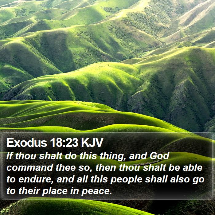 Exodus 18:23 KJV Bible Study