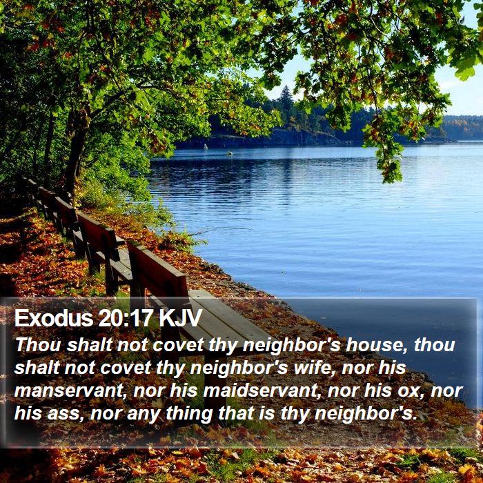 Exodus 20:17 KJV Bible Study