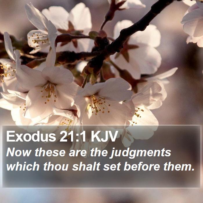 Exodus 21:1 KJV Bible Study