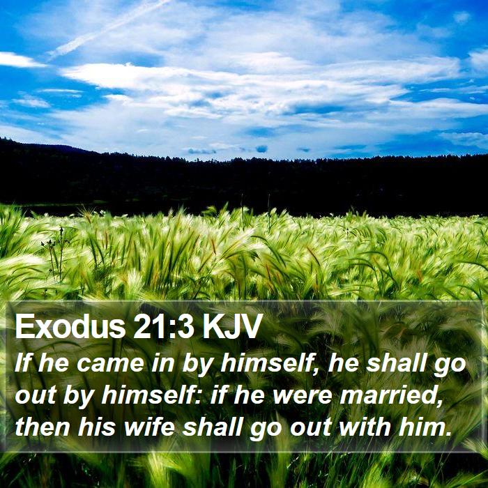 Exodus 21:3 KJV Bible Study