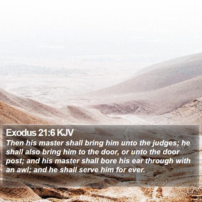 Exodus 21:6 KJV Bible Study